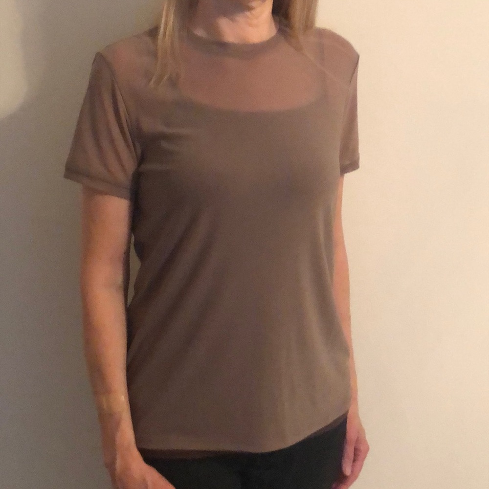 Forever 21 Sheer brown top